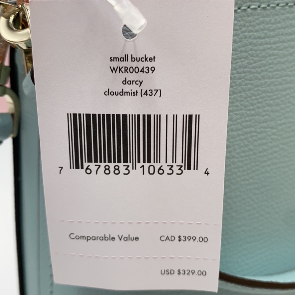 Kate Spade Darcy Small Bucket Crossbody CloudMist - Picture 8 of 16